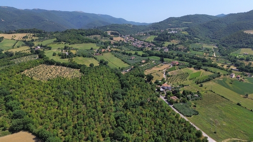 Photo of landscape from a drone