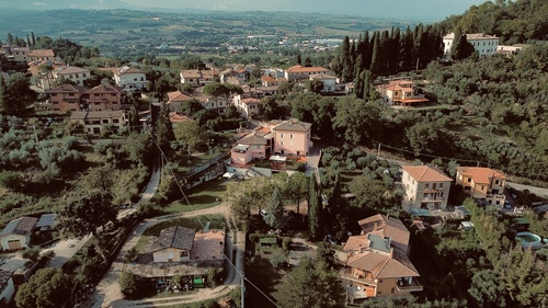 Photo of landscape from a drone