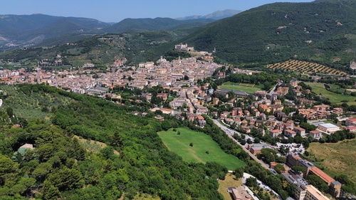 Photo of landscape from a drone